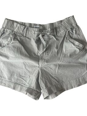 Sonoma Light Gray Elastic Waist Drawstring Shorts